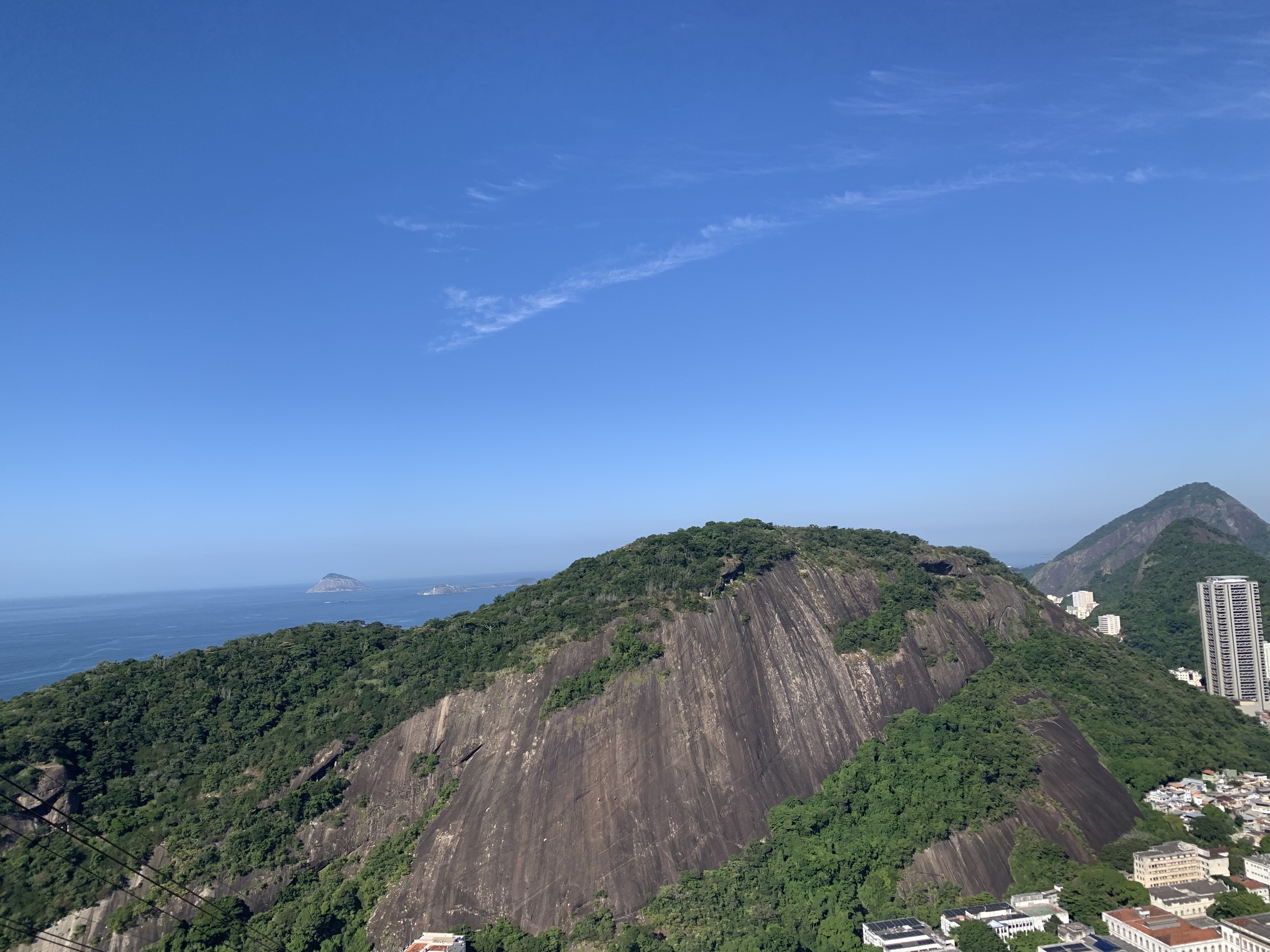 Morro da Babilônia, as seen from atop Morro da Urca.